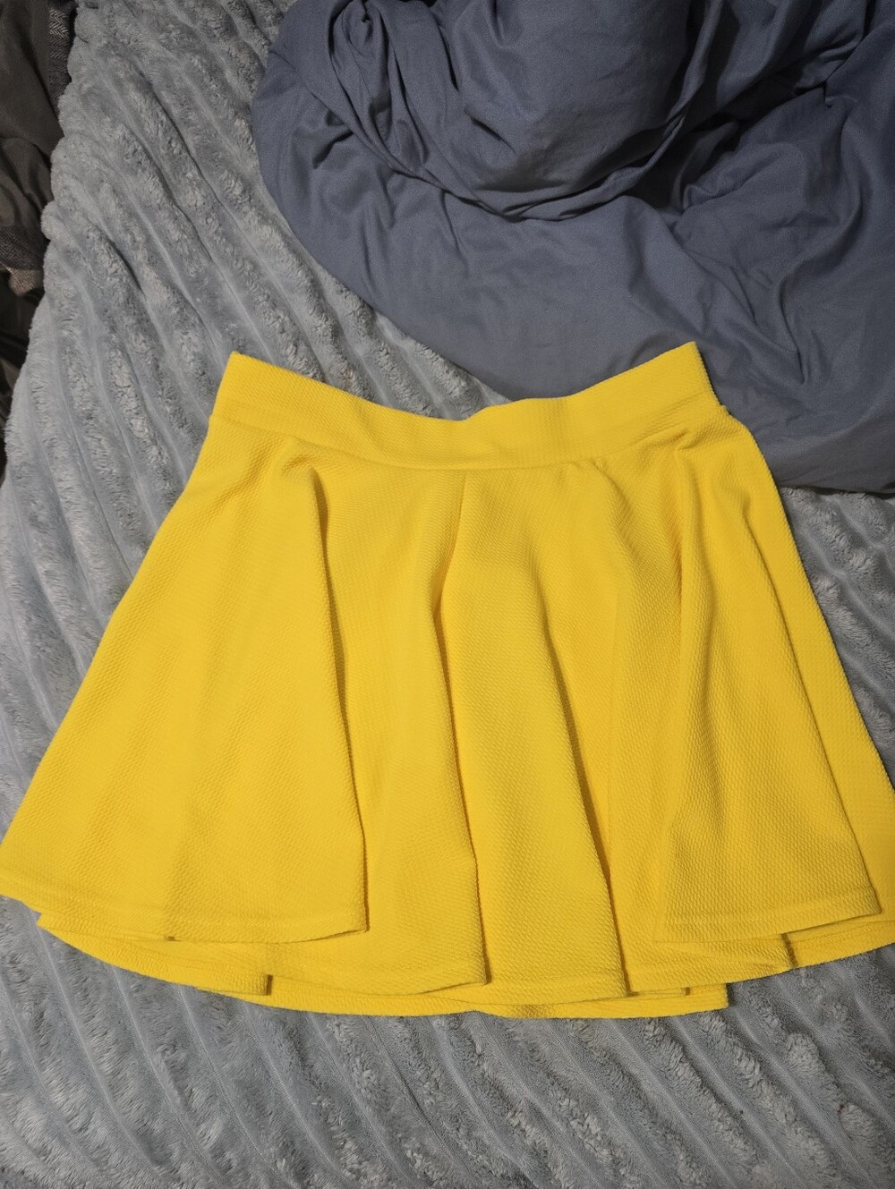 Sunny Yellow Circle Skirt with Flared Silhouette